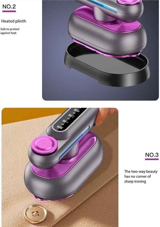Portable Travel Steamer – Ultra-Light, Fast Heat-Up Wrinkle Remover for Clothes, Mini & Compact, 100–120V, Travel & Home, Large Heat Panel