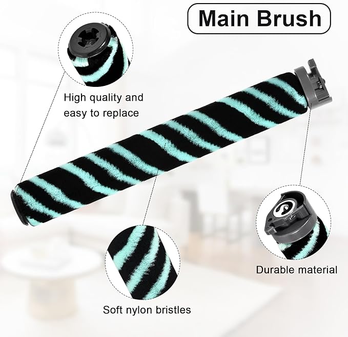 12Pcs HZ4002 Replacement Filter Compatible with Shark PowerDetect Ultra-Light Upright Vacuum HZ4000 HZ4002 Corded Stick Vacuum, 2HEPA+4Foam&Felt Filter, 1Roller Brush 4Odor Neutralizer 1Cleaning Brush