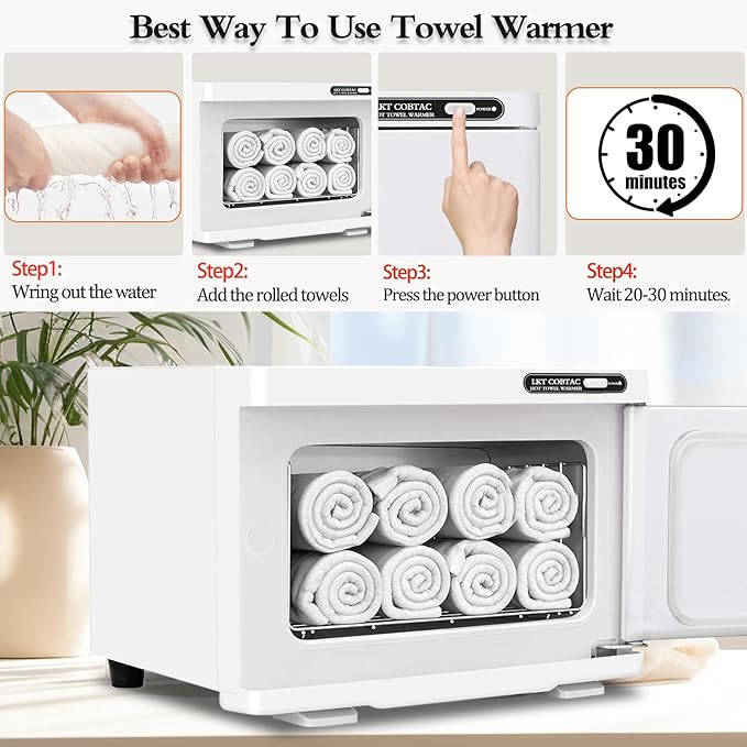 Hot Towel Warmer,8L Towel Warmer Cabinet Medium Capacity Esthetician Warmer Heater for Facial Spa, Beauty Salon or Personal Home Use