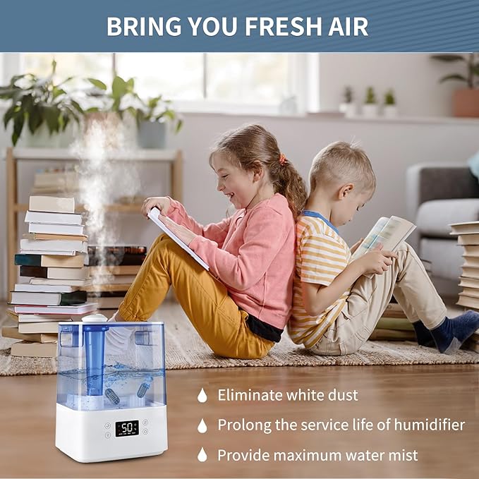 Demineralization Cartridge for Humidifier Compatible with HoMedics Total-Comfort Ultrasonic Humidifier: 20- Pack Demineralizer Tablets Filter Replacement for Water Decalcification, Remove Odor