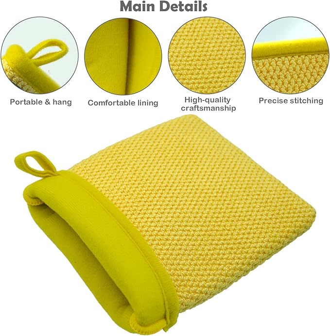 12 x 12 Inch Clay Towel Auto Detailing, Auto Detailing Clay Mitt 1 Pack 8.5x5.7 inches
