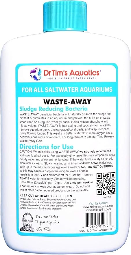 DrTim's Aquatics Waste-Away Saltwater (DrTim's Aquatics Waste-Away Saltwater 4oz)