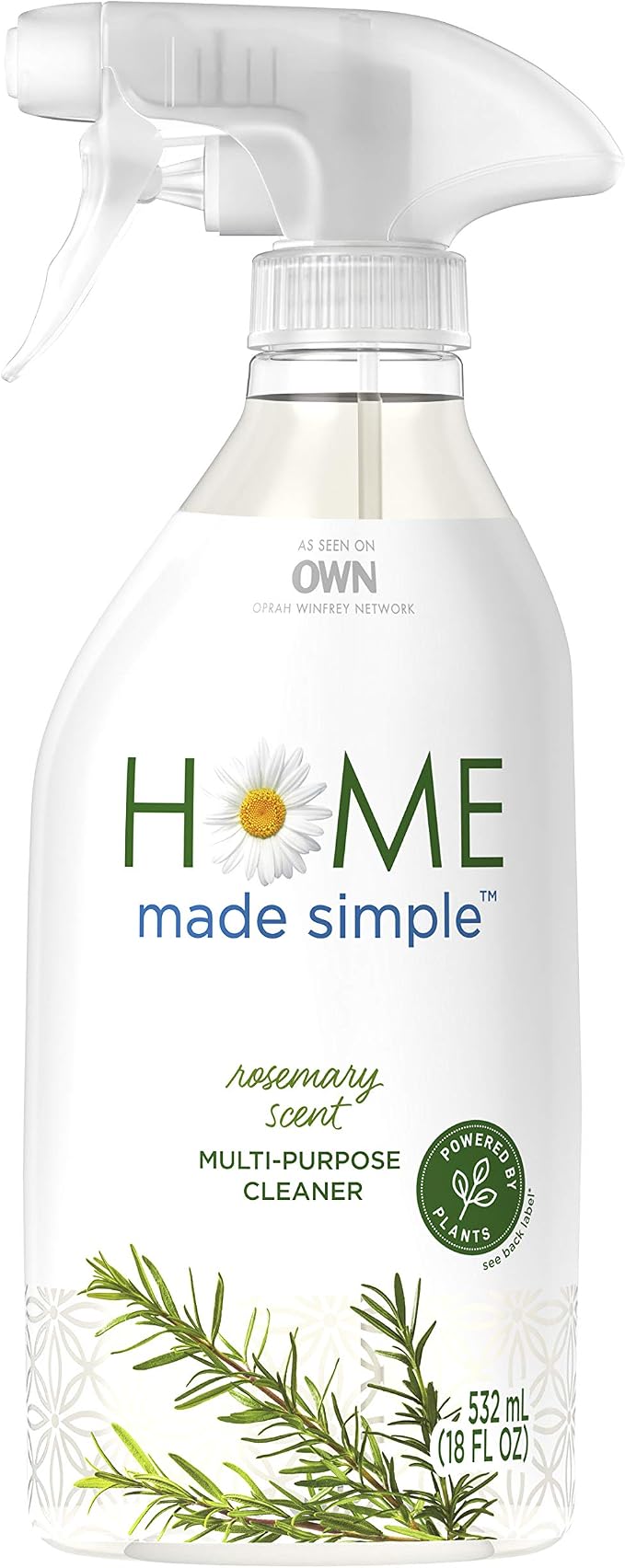 Home Made Simple All Purpose Cleaner Natural Household Surface Cleaning Spray, Rosemary Scent, 54 Fluid Ounce