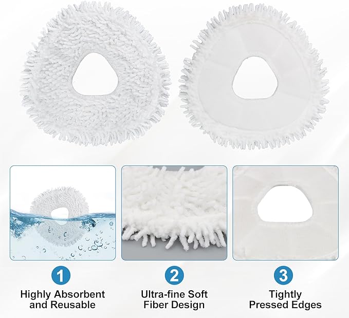 31 Pcs Accessories Kit for Narwal Freo Z10 Ultra/Z10 Robot Vacuum Cleaner Replacement Parts, 2 Main Brush, 6 Hepa Filter, 6 Dust Bags, 8 Mop Pads, 8 Side Brushes,1 Cleaning Brush