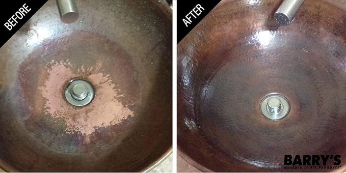 Barry's Restore It All Products - Copper Patina Rescue Homeowner Kit | The #1 ALL-IN-ONE Copper Patina Restoration KIT! Sinks, Hardware, Tables & Faucet Fixtures