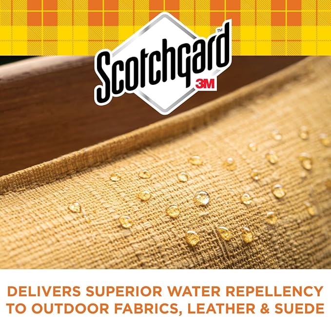 Scotchgard Water & Sun Shield Outdoor Fabric Protector Spray – UV Blocking & Waterproofing Fabric Guard for Patio Furniture, Cushions, Umbrellas, Boat Covers & More, 10.5 oz Aerosol (Pack of 2)