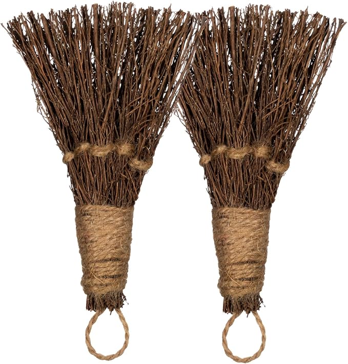 Cinnamon Broom - Cinnamon Broomstick Scented 6in (2 Pack) - Decorative Mini Broomsticks - Cinnamon Scented Brooms - Door Protection