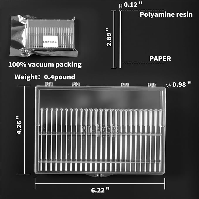 Reusable ESD Safe Gel Swabs with Paper Handle (2.5mm) - Anti-Static Sticky Tool for Camera Sensors, Semiconductors - No Residue, No Scratches, Multi-Use Cleaning (High Viscosity-100PCS)
