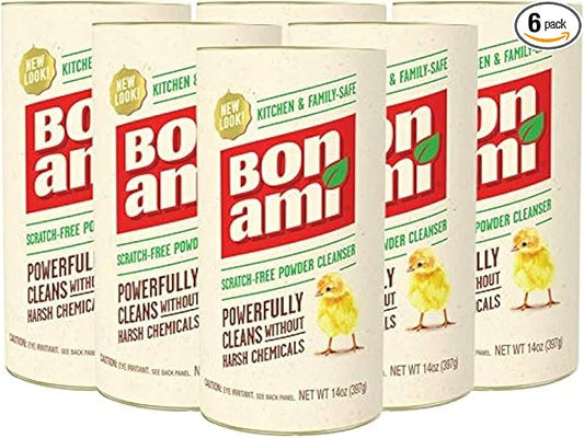 Bon Ami Powder Cleanser - 14 oz (Pack of 6)