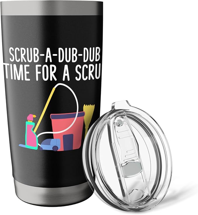 Scrub a dub dub time for a Scrub Cleaning Stainless Steel Insulated Tumbler