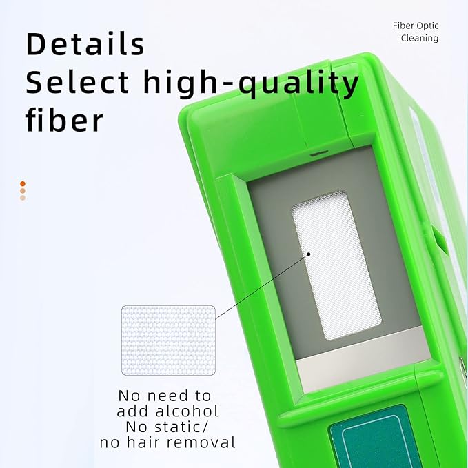 FTTH Optical Fiber Connector Cleaner Cassette Reel Cleanings 500+ Times for FC/SC/ST/LC/MU/D4 Connector