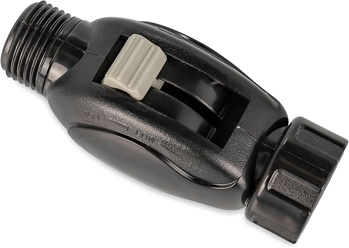 Camco RV Flow-Through Wash Brush - Features an Adjustable Handle, a Standard Garden Hose Connection, and an On/Off Button to Control Water Flow (43633)