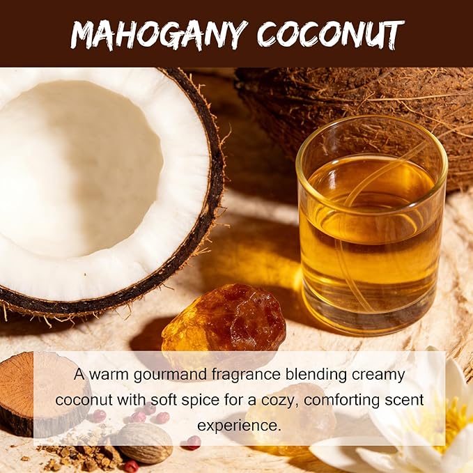 MUBYOK 1.5LB Mahogany Coconut Premium Scented Aroma Beads for Making Car Freshies Supplies PreScented Beads for Car Air Freshener Sachets Long-Lasing Scent