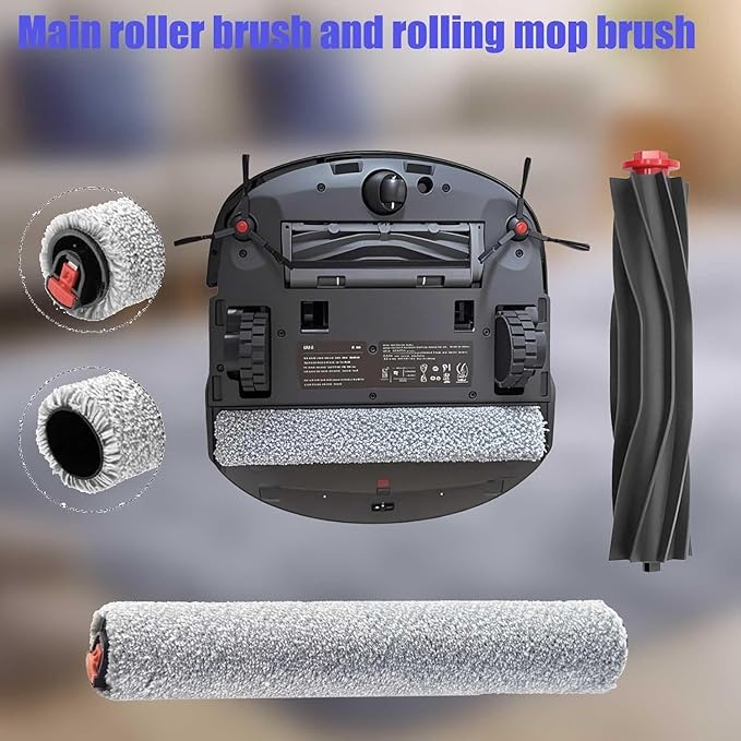Omni S1 Pro Replacement Parts Accessories for Eufy Omni S1/S1 Pro Robot Vacuum: Main Brush X1, Side Brush X4, Washable Filter X3, Dust Bag X4, Rolling Mop X1 13-Pack