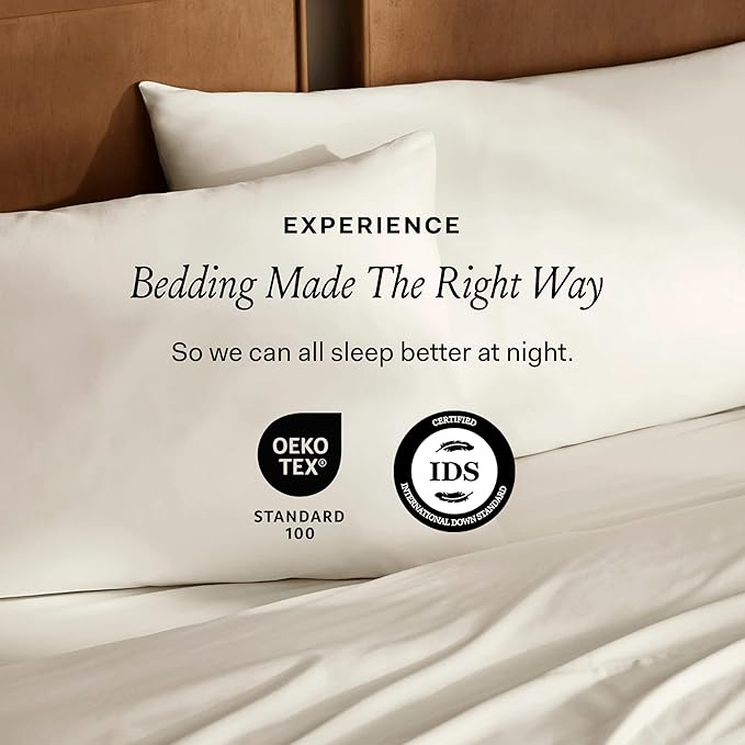 BOLL & BRANCH Down Duvet Insert - Twin/Twin XL, Midweight - Luxury Shell - Cruelty-Free U.S. Down Bedding - Bafflebox, Maintains Loft