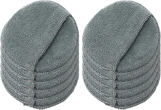 2/5/10Pcs 5-inches Microfiber Wax Applicator Pad Ultra Soft Car Polishing Sponge with Finger Pocket Auto Care Polish Sponge 2026(Grey 10Pcs)