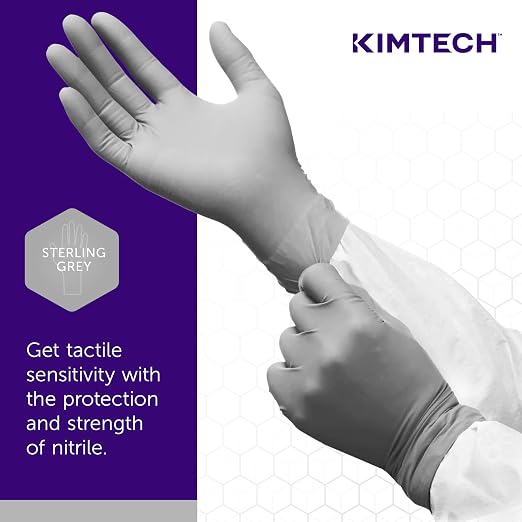 Kimtech™ Sterling™ Nitrile Exam Gloves (50707), 3.5 Mil, Ambidextrous, 9.5", M , (200 gloves/Box)