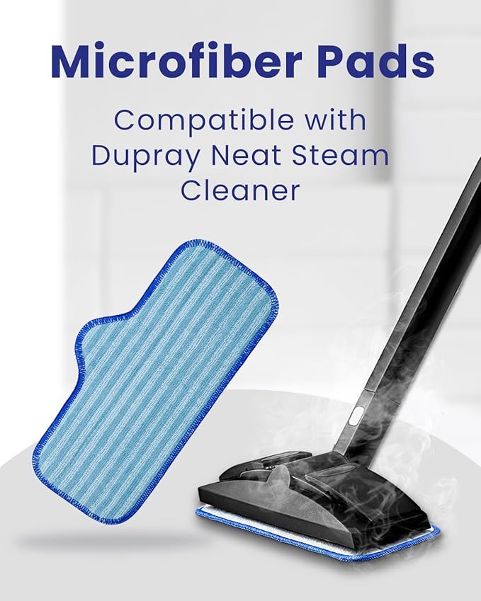 Small Triangle Bonnets + Steam Cleaner Pads + Large Rectangle Bonnets Compatible with Dupray Steam Cleaner