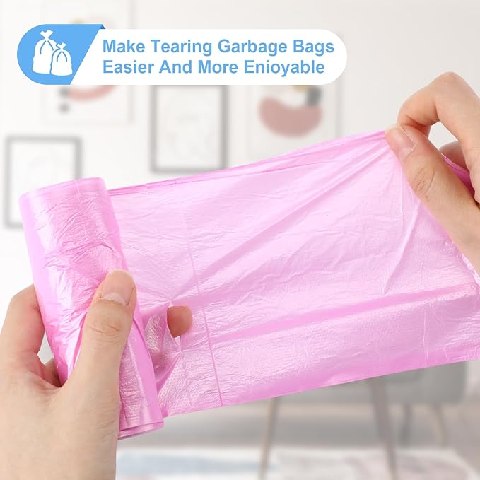 1000 Pcs Small Trash Bags 4 Gallon Small Garbage Bags Wastebasket Liners Trash Can for Bathroom Office