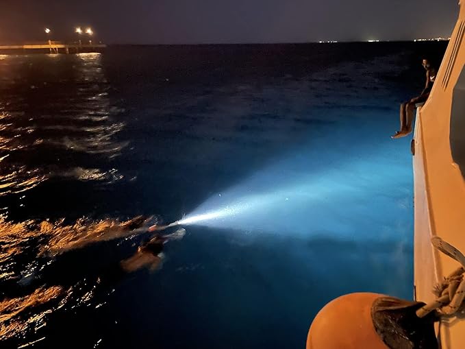 Wurkkos DL30 Dive Light Rechargeable, 3600 Lumens Super Bright Scuba Diving Light, IPX-8 Waterproof Flashlight, 100m Underwater Lights for Night Diving Cave Snorkeling Submersible Safety Lights