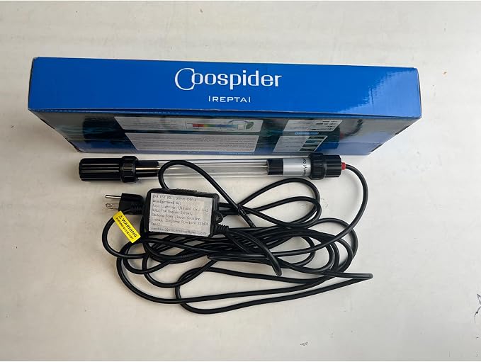 coospider-repta 55W Pond UV Light for 500-6000 Gallon, UV Pond Water Clarifier for Koi Pond, Swimming Pool, Spa, Large Fish Tank, Cold Plunge for Green Water Clean