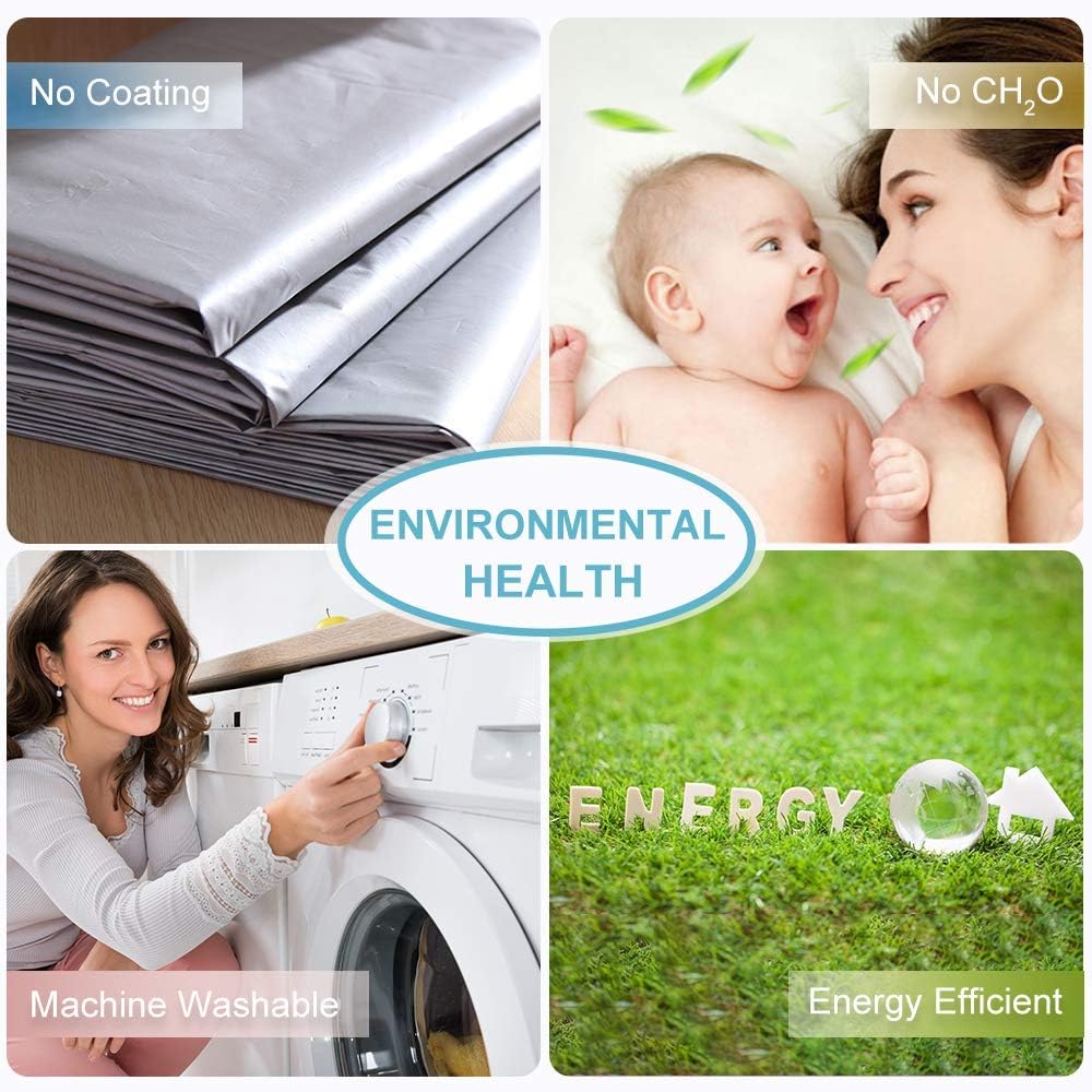 RYB HOME Curtains for Bedroom 63 inches Long, Blackout Thermal Insulating Window Treatment Drapes for Living Room Bathroom Basement Laundry Classroom, W 62 x L 63, Beige, 2 Panels