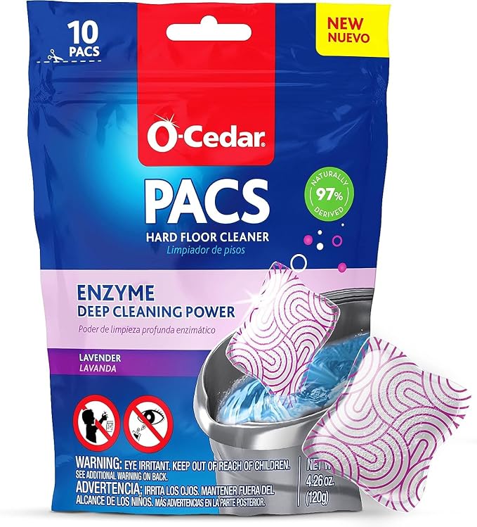 O-Cedar 2 Rinseclean Refills + 1 Citrus and 1 Lavender Pacs (Variety Pack)
