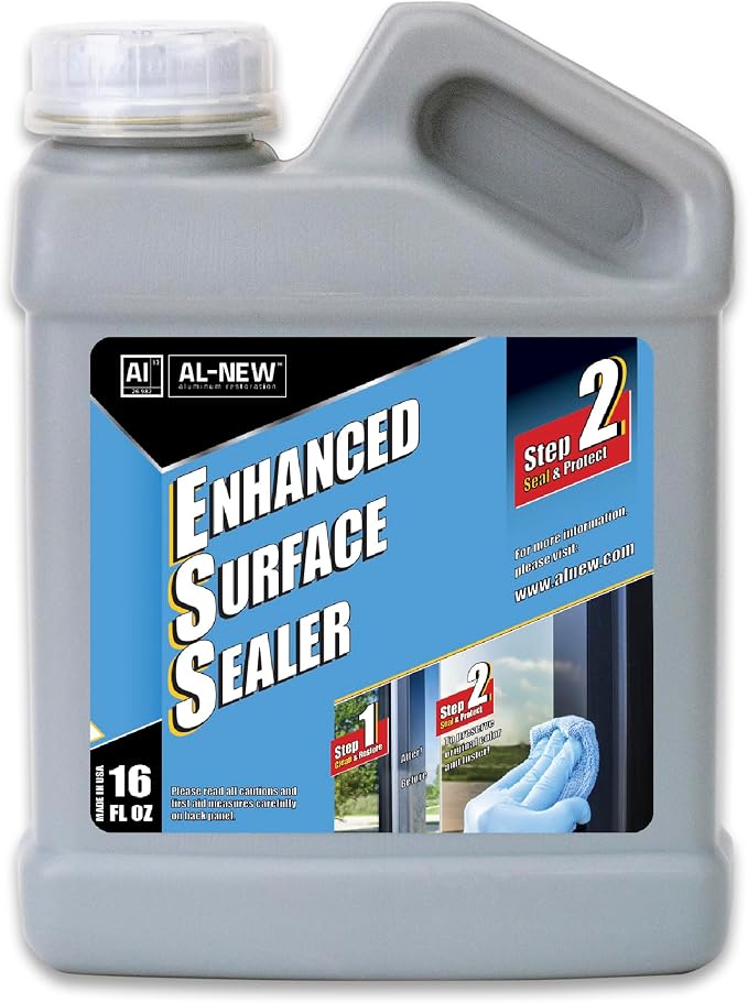 AL-NEW Enhanced Surface Sealer | Retail & Commercial Sealer Perfect for Use On Anodized Windows, Doors, & More (16oz Sealer)