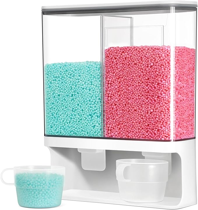 Conworld Laundry Detergent Dispenser, Scent Booster Beads Dispenser for Laundry Room Organization, Suitable for Beads, Stain Remover Powder