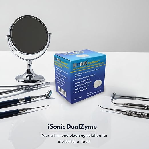 iSonic CTDE01 DualZyme Dual Enzymatic Ultrasonic Cleaning Tablet