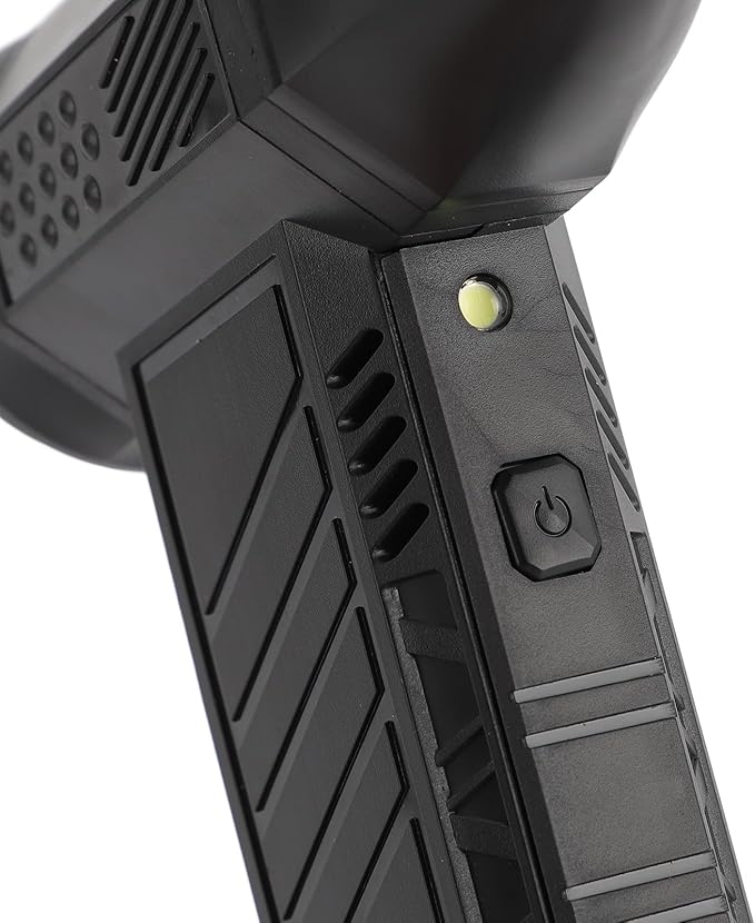 Focket Electric Air Duster, 130000 RPM Stepless Speed Control with Type C 15W Quick Charge for Car Computer Keyboard Cleaning