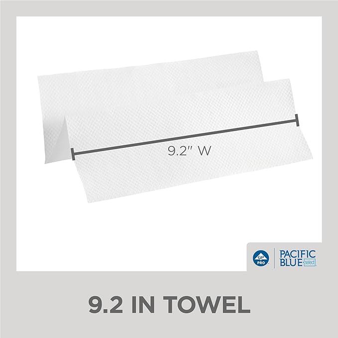 Georgia-Pacific Pacific Blue Select Multifold Paper Towels by GP PRO (Georgia-Pacific), 20389, 250 Paper Towels Per Pack, 16 Packs Per Case
