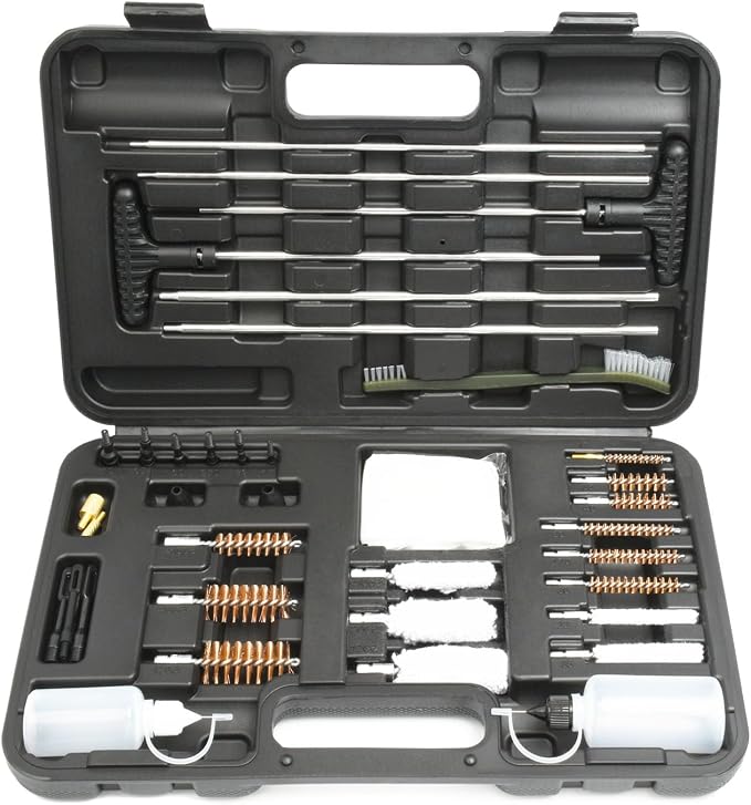 Gun Cleaning Kit Universal Gun Cleaner for Shotgun, Pistol, Rifle, All Guns with Lightweight Carrying Case
