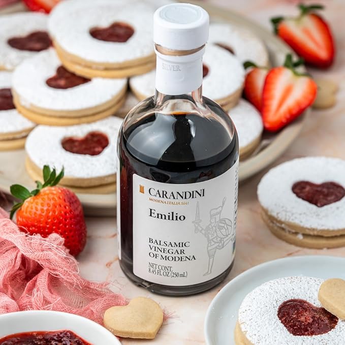 Carandini Emilio Silver Balsamic Vinegar of Modena PGI Premium Italian Vinegars | Made in Italy - 8.45 fl oz (2 Bottles)