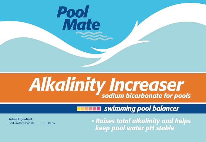 Pool Mate 20-Pounds Premium Alkalinity Increaser for Swimming Pools, 100% Sodium Bicarbonate