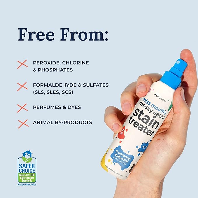 Miss Mouth's Messy Eater Stain Treater - 3 Pack Stain Remover Spray and 16oz Bottle