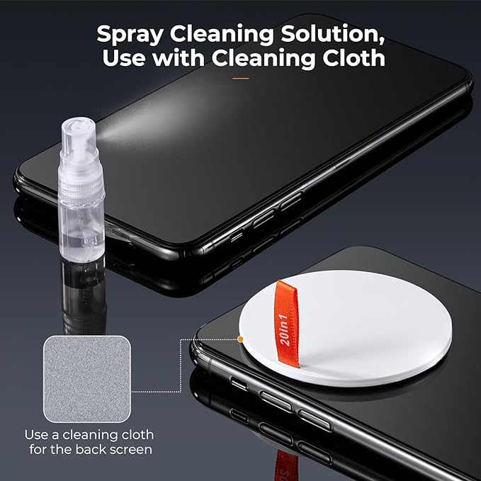 K&F Concept 20-in-1 Keyboard Cleaning Kit Laptop Cleaner with Lens Cleaning Pen, Multifunctional Electronic Device Cleaning Tool, for iPhone AirPods MacBook iPad Camera