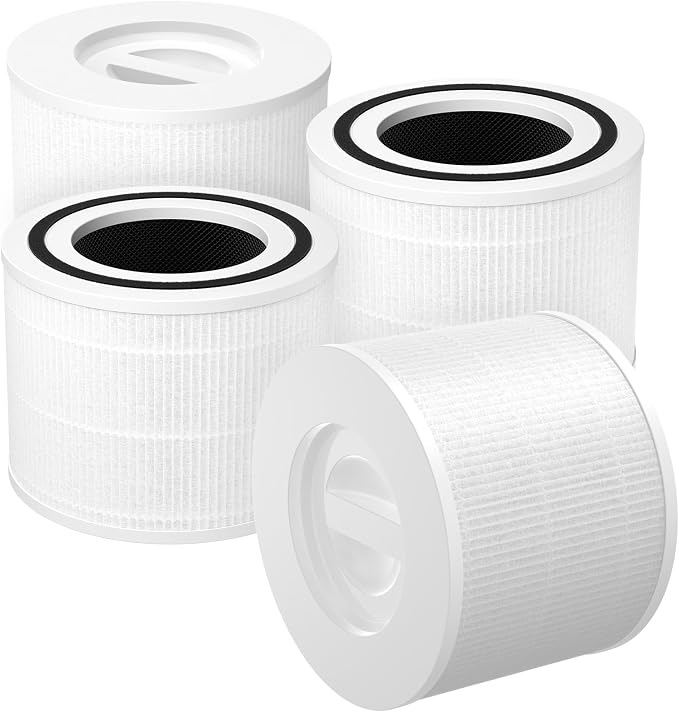 Core P350 Pet Care Replacement Filter for LEVOIT Core P350 Core 300 Air Purifier, 3-in-1 Filter Replacement, Part # Core P350-RF, 4 Pack