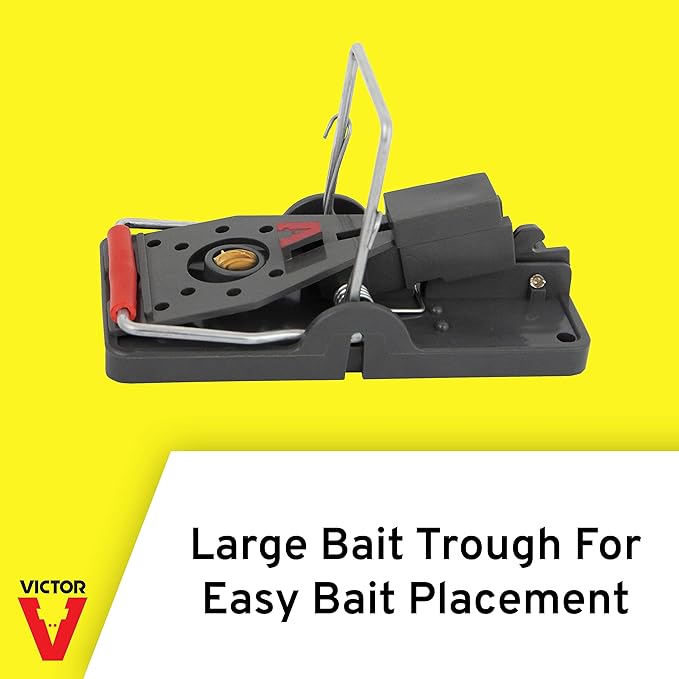 Victor Power-Kill Humane Mouse Traps M393SSR - 6 Easy Set,Reusable,Power-Kill Victor Mouse Traps,(Pack of 6)