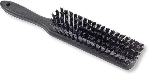 SPARTA 8 Inch Soft Counter Brush with Polyester Bristles and 5 Inch Handle, Color Coded Handheld Broom for Tables Countertops and Foodservice Surfaces, 13 Inch Overall Length, Black