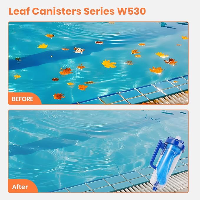 Pool Leaf Canister Replacement Hayward W530 Leaf Catcher fits Pool and Spa Cleaners- Inline(With Mesh Bag)