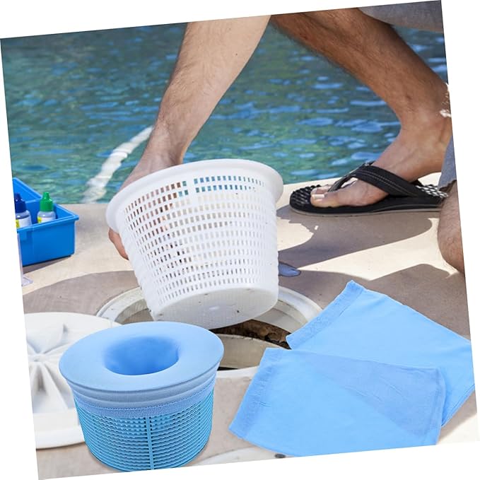 GALPADA 75pcs Pool Skimmer Socks Fine Mesh Bags for Swimming Pool Cleaning Reusable Accessories Protects System from Clogging for Inground Above Ground