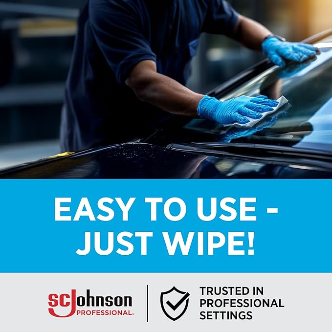 SC Johnson Professional Windex Automobile Wipes 25 CT, Case Pack of 12