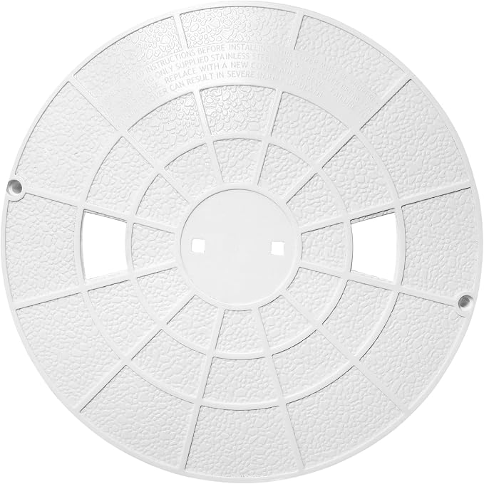 516215 Skimmer Lid, Compatible with Pentair/PacFab Bermuda, 9-3/16"od, White.