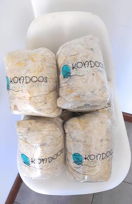 1 Lb raw Wool Sheep Washed w/Debris,Natural Wool for Stuffing Animals, Crafts, Cushions, Pillow Filler, Needle Felting Spinning.School Projects