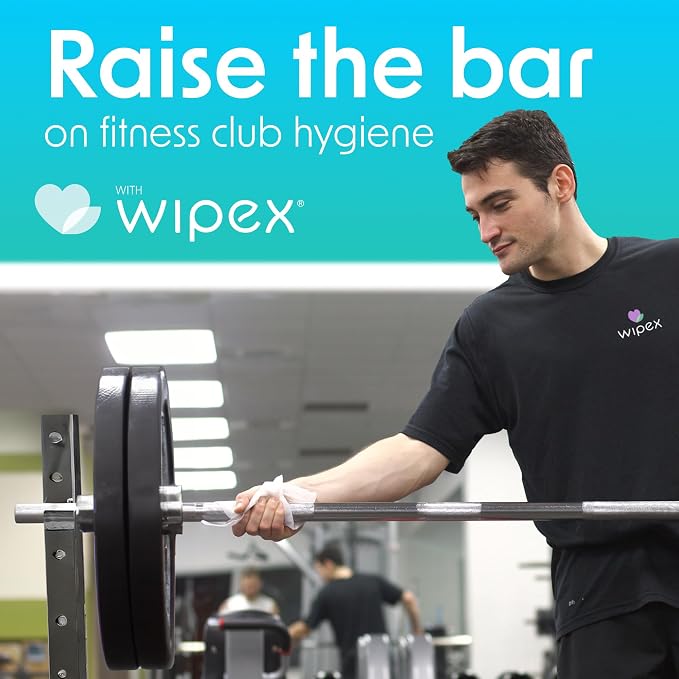 Wipex Disinfecting Surface Wipes - EPA Registered Gym Equipment Cleaner Refills, Safely Kill Germs in 15 Seconds, 800ct Gym Sanitizing Wipes for Wall, Free Standing dispensers, Pack of 4 (3200 Wipes)