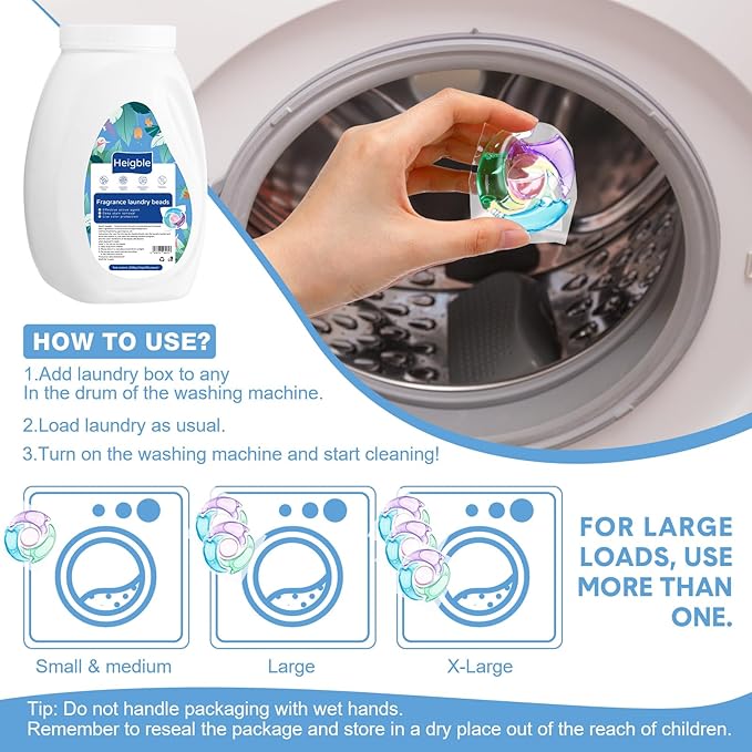 400 Count Laundry Detergent Pods Bulk 4 in 1 Washing Machine Detergent Pods Ultra Concentrated Tackles Tough Odors, Fruity Aroma