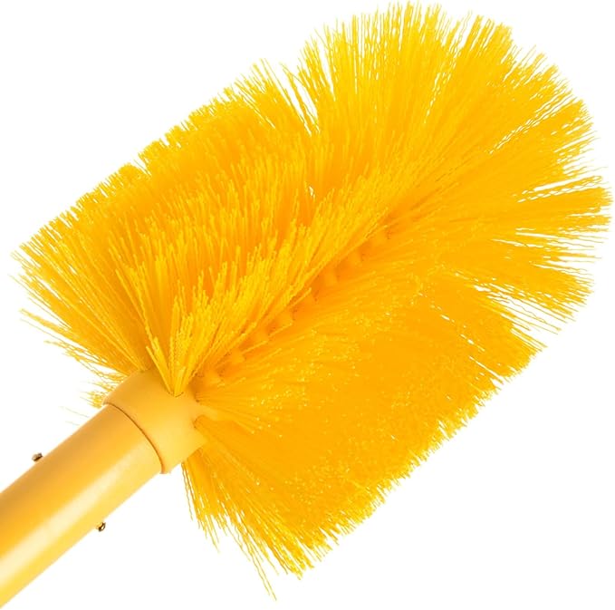 SPARTA Industrial Tank Brush Pipe Brush, Drain Brush with Handle for Commercial Kitchens, Polyester, 30 Inches, Yellow, (Pack of 6)