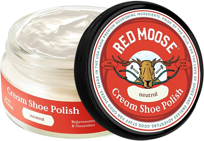 RED MOOSE Boots and Shoe Cream - Shoe Polish Kit for Leather - Shoes Shine - Made in the USA