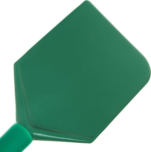 SPARTA 48" Nylon Paddle Scraper with 4.5" x 7.5" Contoured Blade, One-Piece Mixing Tool for Large Batch Cooking and Food Processing, Green (Pack of 6)